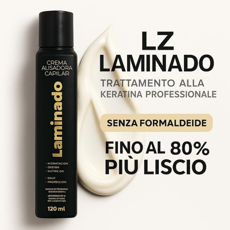 Confezione della crema LZ Laminado per la lisciatura senza formaldeide con oli di argan, babassu e murumuru