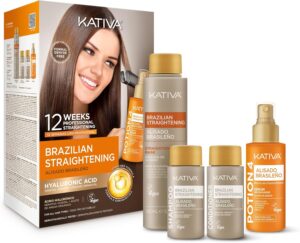 Kit lisciante brasiliano Kativa con acido ialuronico, primo nella classifica dei migliori trattamenti liscianti 2026
