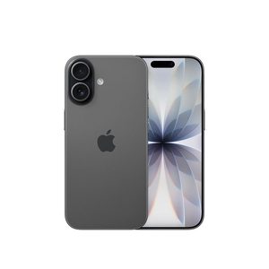 Smartphone Apple iPhone 17 nero, retro con doppia fotocamera e schermo
