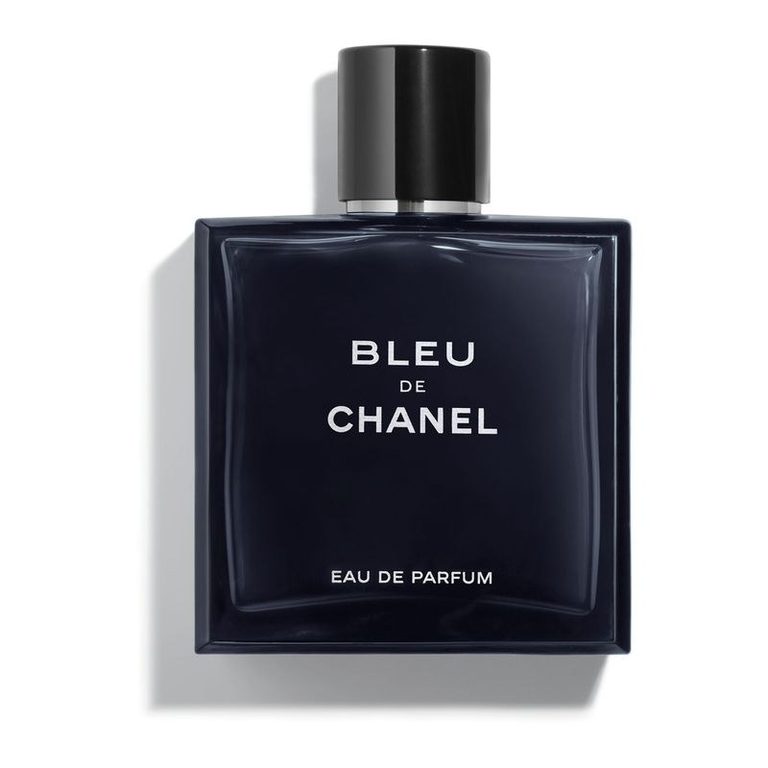 Flacone blu scuro di Bleu de Chanel Eau de Parfum 100 ml