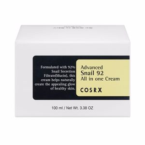 Barattolo di crema viso COSRX Advanced Snail 92 All in One Cream con mucina di lumaca