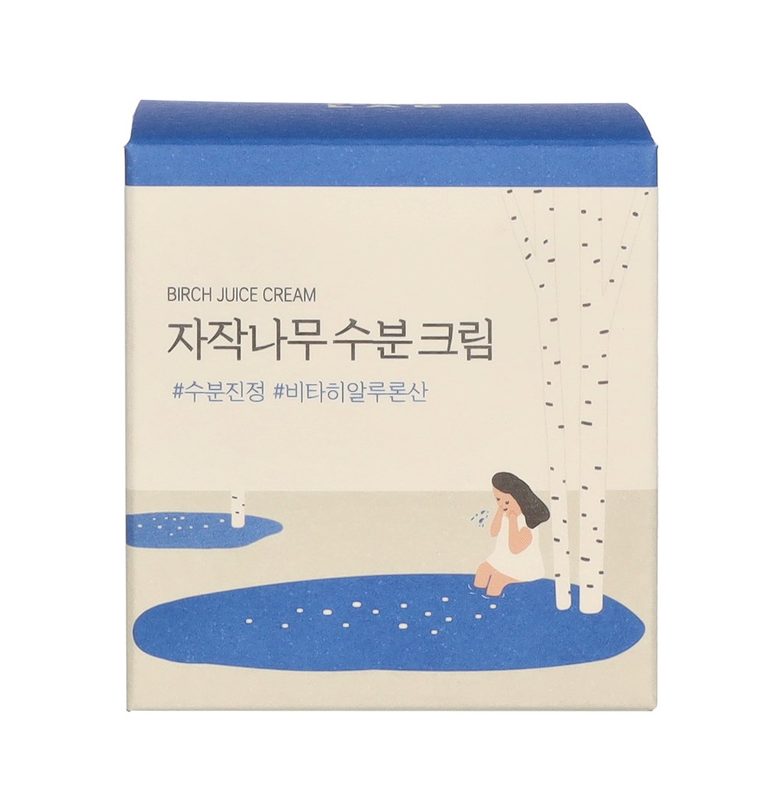 Confezione di crema viso Round Lab Birch Juice Moisturizing Cream alla linfa di betulla