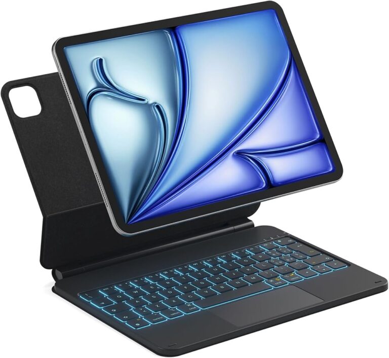 Custodia con tastiera Inateck con supporto magnetico flottante e trackpad per iPad Air 11 pollici