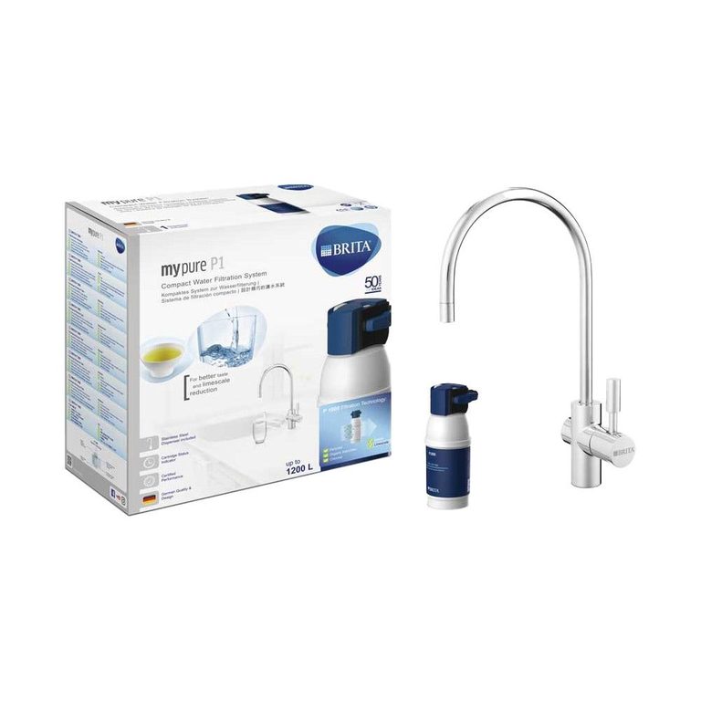 Sistema sottolavello Brita mypure P1 con rubinetto e cartuccia