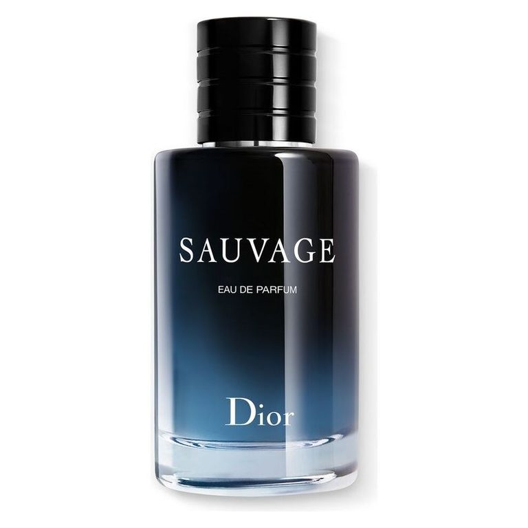 Flacone blu di Dior Sauvage Eau de Parfum 100 ml