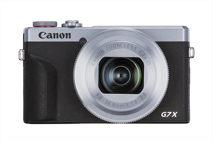 Fotocamera compatta Canon PowerShot G7 X Mark III argento e nera