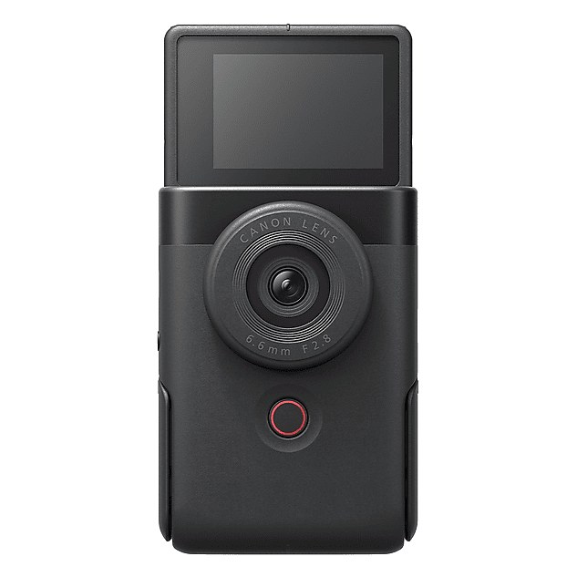 Fotocamera per vlog Canon PowerShot V10 verticale con schermo ribaltabile