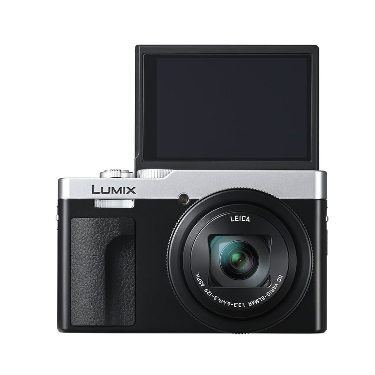 Fotocamera compatta Panasonic Lumix TZ99 con schermo ribaltato