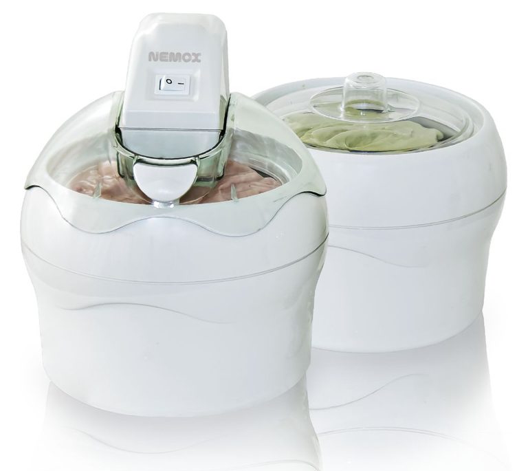 Gelatiera Nemox Gelato Duo Lux con due cestelli bianchi