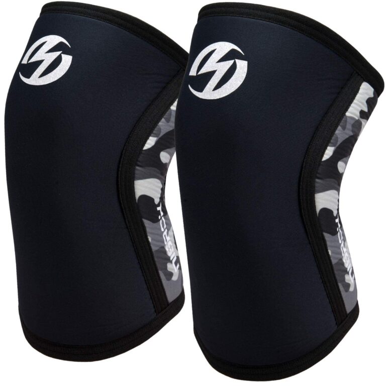 Paio di ginocchiere a compressione Nisrok in neoprene da 7 mm per cross training