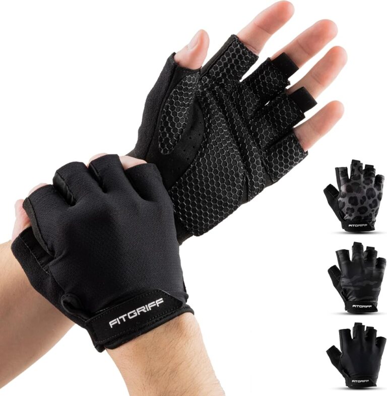 Guanti da palestra Fitgriff imbottiti con palmo antiscivolo in silicone