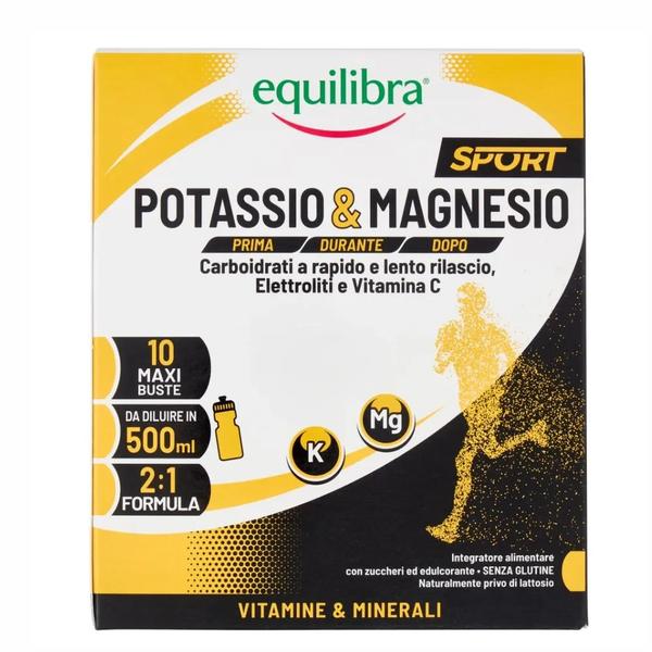Integratore Equilibra Potassio e Magnesio Sport 10 maxi bustine