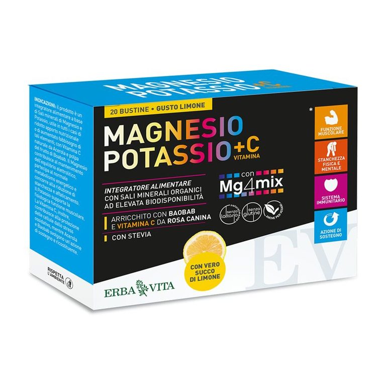 Integratore Erba Vita Magnesio Potassio più vitamina C