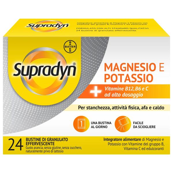 Integratore Supradyn Magnesio e Potassio 24 bustine