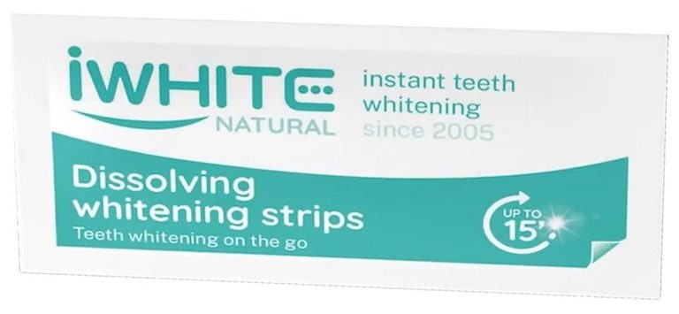 Strisce sbiancanti solubili iWhite Natural Dissolving Whitening Strips