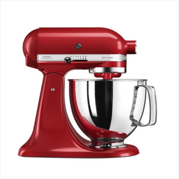 Impastatrice planetaria KitchenAid Artisan 5KSM125 rossa con ciotola in acciaio da 4,8 litri