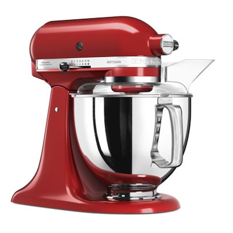 Impastatrice planetaria KitchenAid Artisan 5KSM175PS rossa con ciotola in acciaio da 4,8 litri