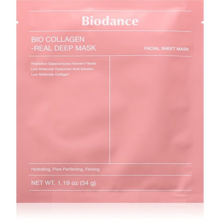 Maschera viso in idrogel Biodance Bio-Collagen Real Deep Mask rosa