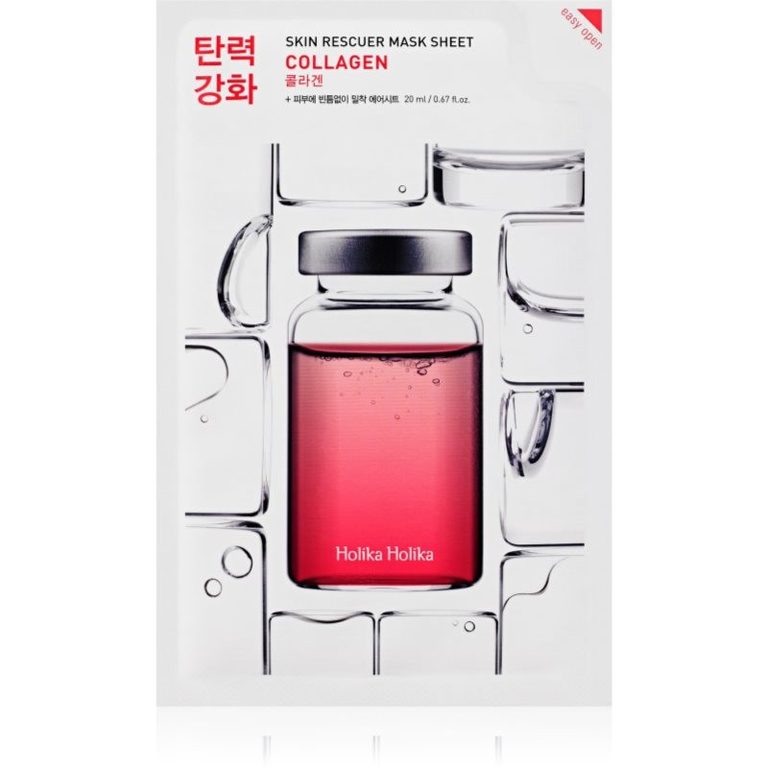 Busta della maschera in tessuto Holika Holika Skin Rescuer Collagen