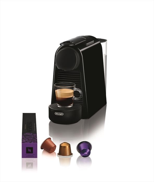 Macchina da caffè a capsule Nespresso Essenza Mini nera compatta