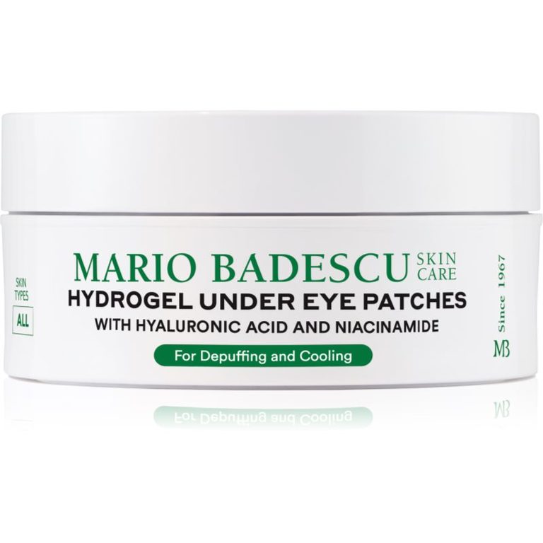 Barattolo di patch occhi Mario Badescu Hydrogel Under Eye Patches con acido ialuronico e niacinamide