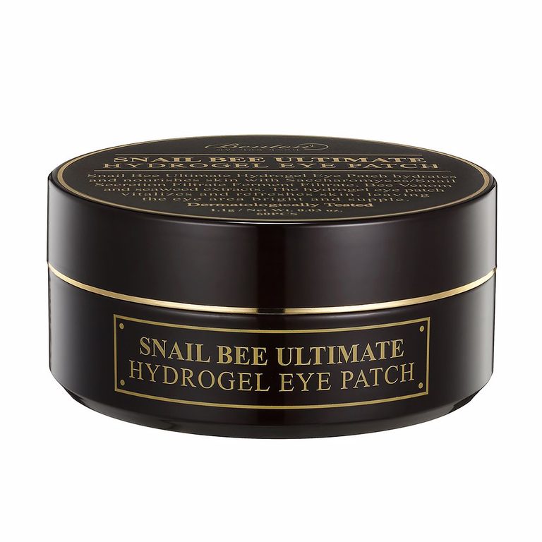 Barattolo nero di patch occhi Benton Snail Bee Ultimate Hydrogel Eye Patch