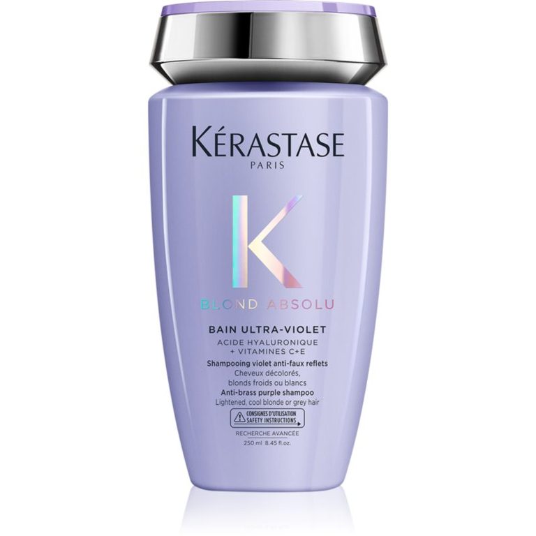 Shampoo Kérastase Blond Absolu Bain Ultra-Violet in flacone lilla