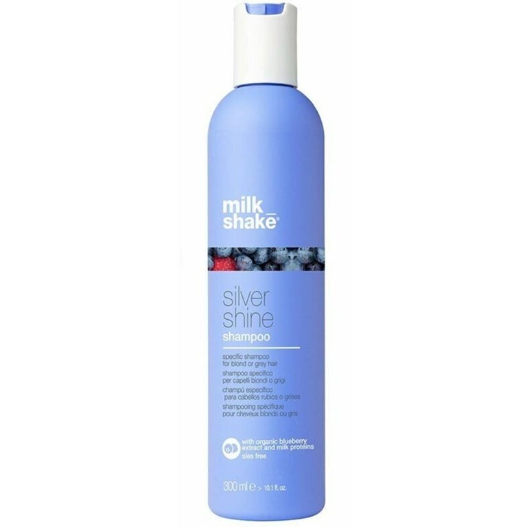 Shampoo antigiallo milk_shake Silver Shine in flacone azzurro