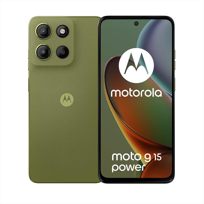 Smartphone Motorola Moto G15 Power verde con batteria da 6000 mAh