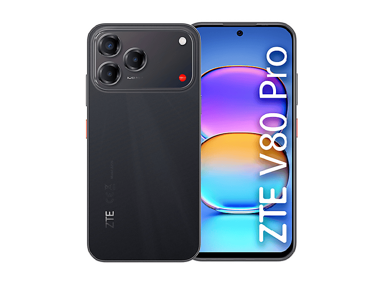 Smartphone ZTE V80 Pro nero con fotocamera da 108 MP