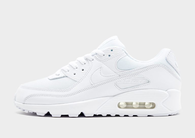 Sneakers Nike Air Max 90 da uomo bianche con unità Air visibile