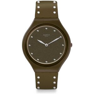 Orologio ultrasottile Swatch Skin SVOG101 verde con cinturino in silicone