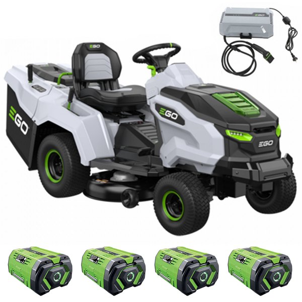 Trattorino tagliaerba a batteria EGO TR3801E con batterie