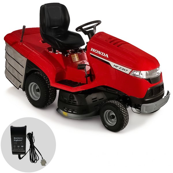 Trattorino tagliaerba Honda HF 2317 HME rosso con cesto