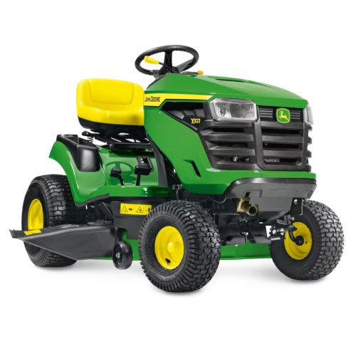 Trattorino tagliaerba John Deere X107 verde e giallo