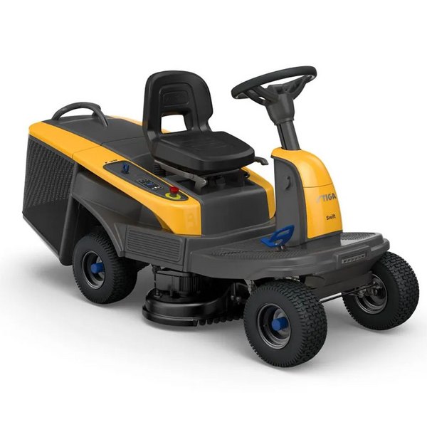 Trattorino tagliaerba a batteria Stiga Swift 372e giallo e nero