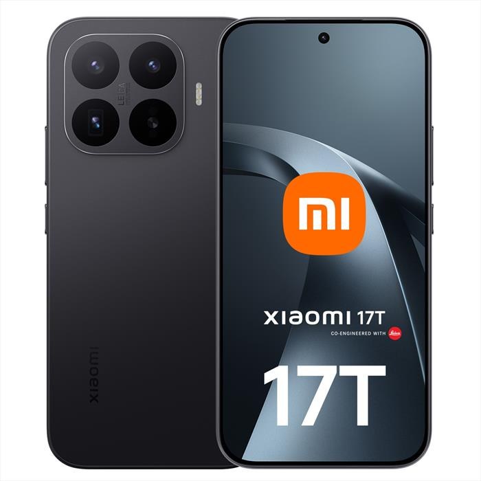 Smartphone Xiaomi 17T nero con fotocamere Leica