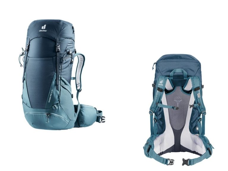 Zaino Deuter Futura Pro 34 SL blu con vestibilità da donna