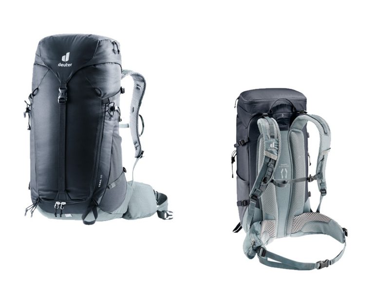 Zaino Deuter Trail 30 grigio con zip frontale