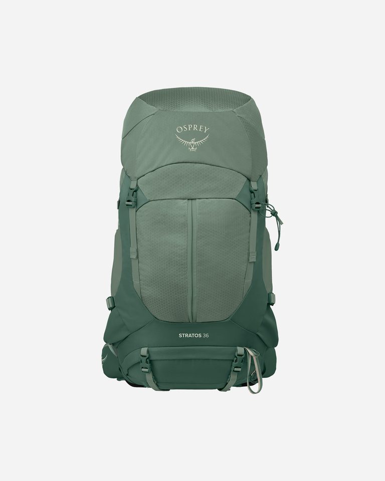 Zaino Osprey Stratos 36 verde con schienale a rete AirSpeed